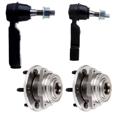 4Pcs For 2002-2005 Jeep Liberty Front Suspension Kit No ABS Wheel Bearing & Hub - Image 1 of 4