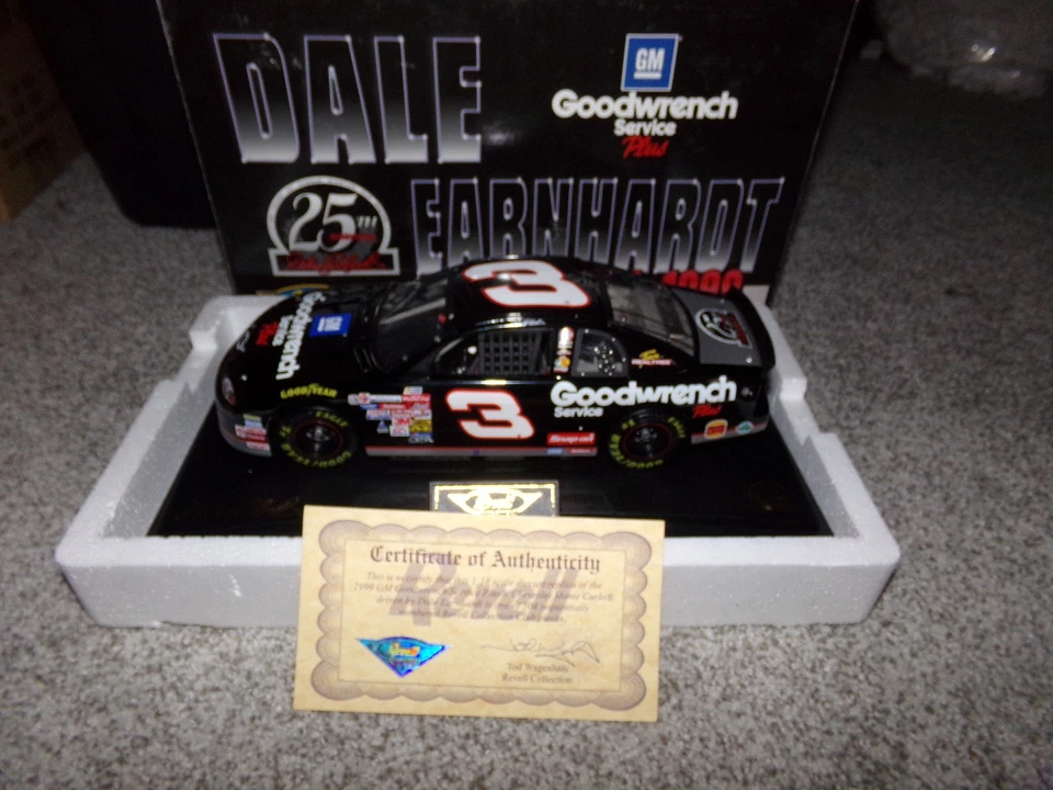 1/18 DALE EARNHARDT SR #3 GMGWSP 25TH ANNIVERSARY  1999  REVELL NASCAR DIECAST - Image 1 of 4
