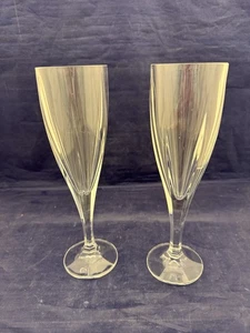 Two EMPIRE by Godinger 8-3/4" Champagne Flutes - Picture 1 of 2