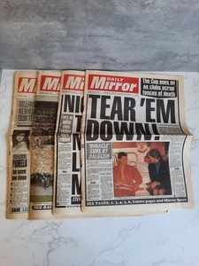 Daily Mirror Hillsborough Disaster Newspapers x4 - LFC - Commemorative History - Picture 1 of 10