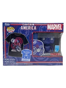 Funko Pop & Tee Marvel Captain America Target Exclusive Medium Shirt - Picture 1 of 11