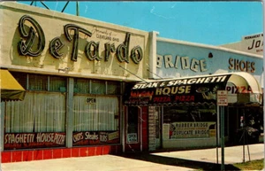 MIAMI BEACH, FLORIDA - RISTORANTE DE TARDO'S SPAGHETTI HOUSE - VECCHIA CARTOLINA - Foto 1 di 2