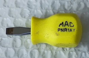 MAC TOOLS PNR1AY, FLAT/SLOTTED, "STUBBY" SCREWDRIVER. - Bild 1 von 6
