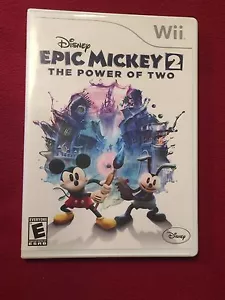 Nintendo Wii Disney Epic Mickey 2 The Power of Two Video Game Rated E - Picture 1 of 3
