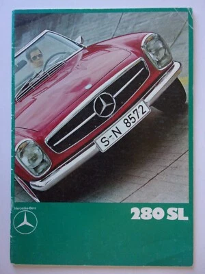 MERCEDES BENZ 280 SL PAGODA orig 1970 1971 Reino Unido MKT Prestige folleto de ventas 280SL Foto 1 de 4