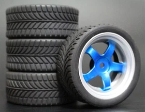 Juego de ruedas y neumáticos de goma para coche de radiocontrol de turismo en carretera 1/10 para Hpi Rs4 Sprint2 E10 - Imagen 1 de 10