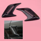 Black Car Auto Bonnet Air Intake Flow Side Fender Vent Hood Scoop Cover