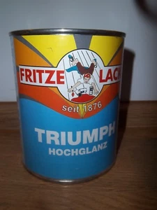 hochwertiger Qualitäts-Emaill-Lack von Fritze Lacke Triumph, neu, silbergrau - Bild 1 von 1