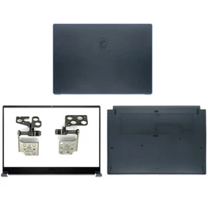 For MSI Prestige 15 MS-16S3 16S6 LCD Back Cover/Front Bezel/Bottom Case/Hinges - Bild 1 von 8