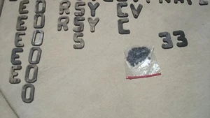 HUGE Lot (38) WOODEN 5 1/2" Letter - Numbers - With Siding Mounting Spacers - Picture 1 of 10
