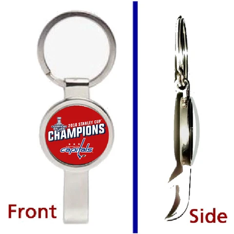 Washington Capitals Stanley Cup Champions Pendant Keychain secret bottle opener Cover