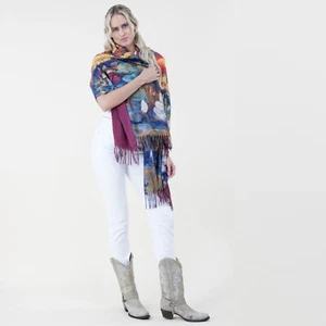 WATER LILIES By CLAUDE MONET Printed Soft Scarf - Picture 1 of 6