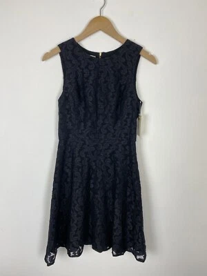 NWT Ali Ro Black Lace Cocktail Dress, Size 2, Little Black Dress, Sleeveless - Image 1 of 4