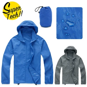 Unisex Cycling Running Hiking Bike Waterproof Windproof Jacket Outdoor Rain Coat - Picture 1 of 9