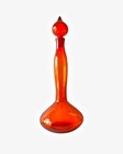 MCM Wayne Husted for Blenko Tangerine Genie Bottle Floor Decanter and Stopper