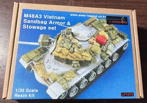 M48A3 Vietnam Bolsa de Arena Armadura y Estiba Set Leyenda LF1075 1/35 Resina Accesorios - Imagen 1 de 3