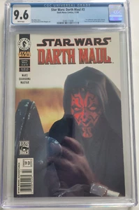 STAR WARS: DARTH MAUL #3 CGC 9.6 GRADED 2000 DARK HORSE COMICS PHOTO COVER! - Picture 1 of 2