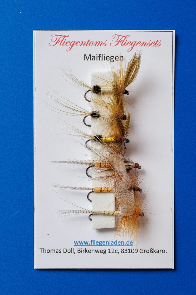 Fliegentom - Sortiment von 6 klassischen Maifliegen - Bild 1 von 4