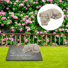  Pet Dog Memorial Gift Resin Memorial Stone Dog Tombstone Statue Outdoor Pet