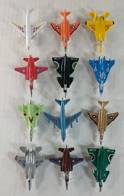 Lot of 12 Diecast Military Fighters Planes Airplanes Jets Vintage Variety - Image 1 of 4