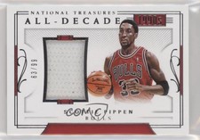 2017-18 Panini National Treasures All-Decade Materials /99 Scottie Pippen HOF