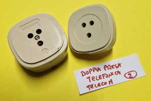 PRESA TELEFONICA DOPPIA TRIPOLARE SECONDARIA TELECOM STOCK SPECIALE OFFERTA (2) - Zdjęcie 1 z 2