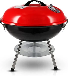 14-inch Portable Barbecue Grill with 3-Point Locking Lid for Heat Preservation - Picture 1 of 8