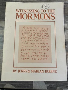 E - Vintage 1978 WITNESSING To The MORMONS Jerry Bodine Christ For The Cults - Picture 1 of 5