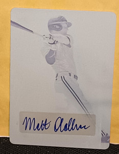2016 Leaf National Showcase Autograph Printing Plates Cyan BA075 Matt Oldham 1/1