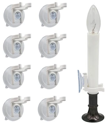 Window Candle Clamps with Super Strong Suction Cups, Electric Candle Holder 8 pk - Image 1 of 2