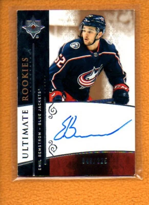Emil Bemstrom 2019-20 Ultimate Retro Rookie RC Auto /225 Columbus Blue Jackets - Image 1 of 2