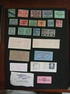US State Revenues TX NY OH + 1930s Metered Porto Fed Govt Fee Paid + Special - Bild 1 von 12