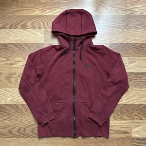 VTG Nike Tech Fleece Men's Hoodie Zip Up SZ Small Burgundy - Picture 1 of 12