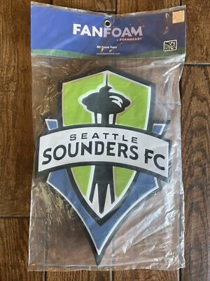 New MLS Seattle Sounders FC 3D Fan Foam Logo Holding Wall Sign Made in USA - Image 1 of 3