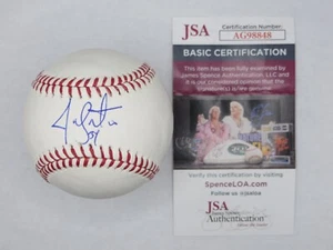 JON LESTER SIGNIERT RAWLINGS OML BASEBALL CHICAGO CUBS STL CARDINALS A's JSA COA - Bild 1 von 5