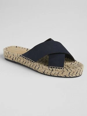 Gap Cross Strap Espadrille Sandals, Dark Night SIZE 7.5              #283248 E92 - Изображение 1 из 3