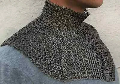6 mm 18 Gauge Chainmail Collar | Flat Ring Rivited With Washer - Image 1 of 2