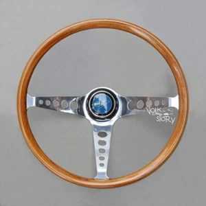 Flat 4 Formula wood Steering Wheel Volkswagen VW Beetle 1956-59/ Type 3/ Karmann - Picture 1 of 4