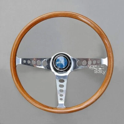 Flat 4 Formula wood Steering Wheel Volkswagen VW Beetle 1960-1974 Type 3/Karmann - Image 1 of 4