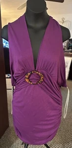 Vizio Damen ärmelloses Top / Minikleid Tie Back Damen Shirt (L) - Bild 1 von 3