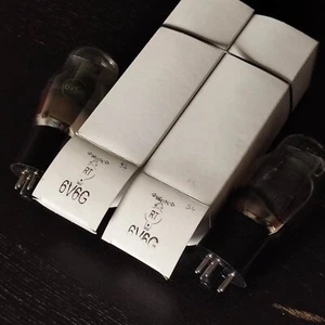 6V6G Radio Technique 1 paire Matched / 2 tubes electronique 6V6 G Tir86 - Imagen 1 de 4