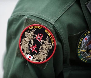 Fuerza de Autodefensa Aérea de Japón JASDF Bandera Roja de Alaska RFA 12-2 INSIGNIA - Imagen 1 de 10