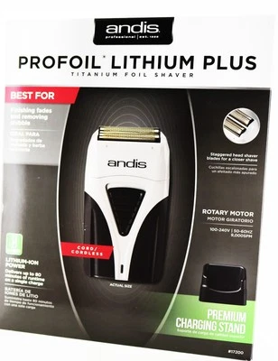 Andis Profoil Lithium Plus Titanium Foil Shaver. Cord and Cordless. - Image 1 of 2