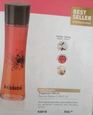 Zermat Latin Passion Eau De Parfum Para Mujer 3.38 FL OZ PERFUME PARA DAMA 100 Ml Foto 1 de 4