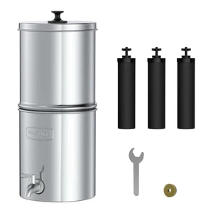 Waterdrop King Tank WD-TK-AE Gravity-Fed Stainless Steel Water Filter 2.25G New - Picture 1 of 10