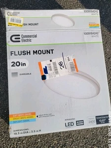 Kommerzielle elektrische 20" runde flache LED Unterputz Deckenleuchte - Bild 1 von 5