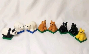 Vintage LEGO Duplo Zoo Jungle Animal Figures Mixed Lot of 8 - Picture 1 of 8