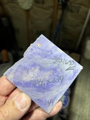 84g Turkish Purple Jadeite Jade Slab 1/4” Thick - Image 1 of 3