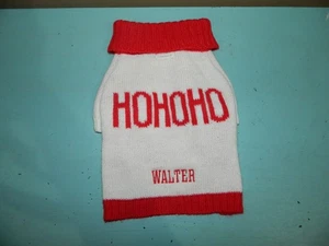 Mark and Graham HO HO HO Christmas Knit Dog Sweater Sz S "Walter" (FF-25) - Picture 1 of 3