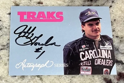 Jeff Gordon 1992 Traks Autograph Series Autograph Auto NASCAR  - Image 1 of 2